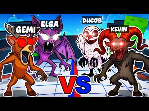 CERF vs CHOUETTE vs BÉLIER vs CHAUVE-SOURIS dans Strongest Battlegrounds…