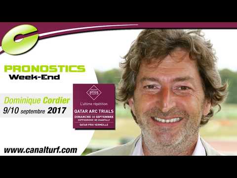 Pronostics WE Quinté+ PMU du 9 et 10 septembre 2017 - Dominique Cordier