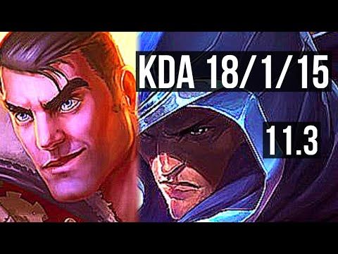 JAYCE vs TALON (MID) | 18/1/15, Legendary, 500+ games | KR Diamond | v11.3