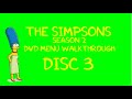 The Simpsons Season 2 DVD Menu Walkthrough Disc Three