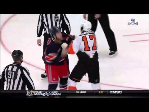 Brandon Prust vs Wayne Simmonds Nov 26, 2011