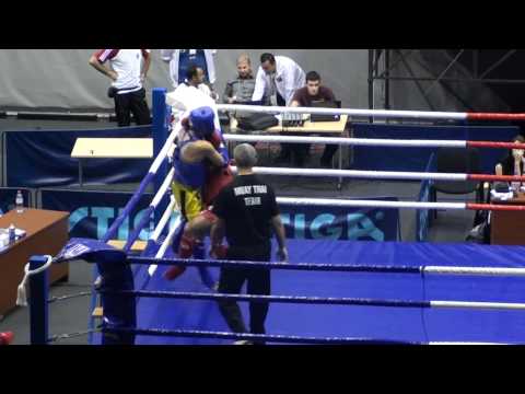 FINAL:EUROPEAN MUAYTHAI CLUBS CUP 2011 - ZAUR SADIHOV(BLUE-LATVIA) VS AMITH(RED-DENMARK)