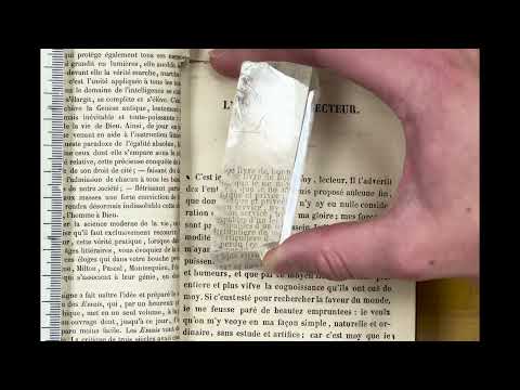 Double Refraction by a Birefringent Crystal