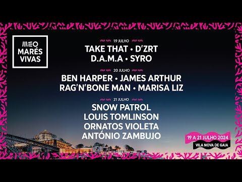 MEO Marés Vivas 2024 | 19 a 21 julho em Vila Nova de Gaia - Bilhetes em MEOBlueticket.pt