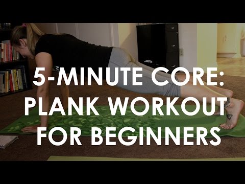 5-MINUTE CORE: Plank workout for beginners!