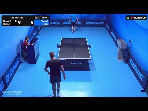 10:45 Nazarii Haievyi - Oleksii Mitla 10.10.2023 TT Euro.Cup Ukraine Master. TABLE 3