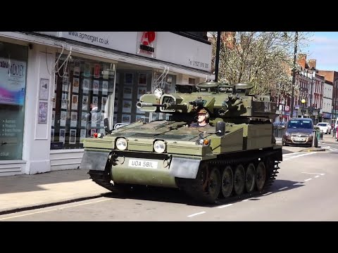 CVRT SABRE on the road.... and at the Petrol Station 😎
