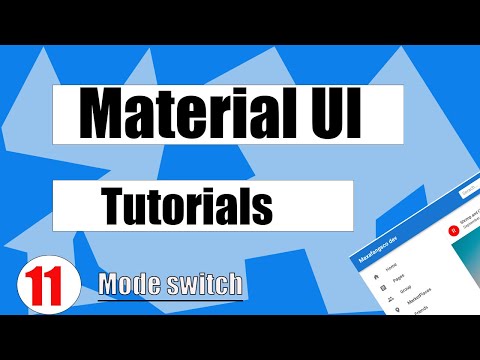 Material Ui Tutorial Mode Switch