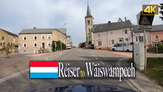 Drive from Roeser (Réiser) to Weiswampach (Wäiswampech) in Luxembourg 🇱🇺