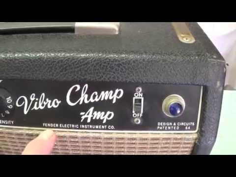 1965 Fender Vibro Champ Amp.....Beautiful Condition but Smokin' Hot !!