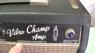 1965 Fender Vibro Champ Amp.....Beautiful Condition but Smokin' Hot !!