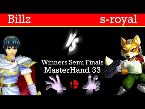 MasterHand 33 WSF - Billz(Marth) vs. s-royal(Fox)