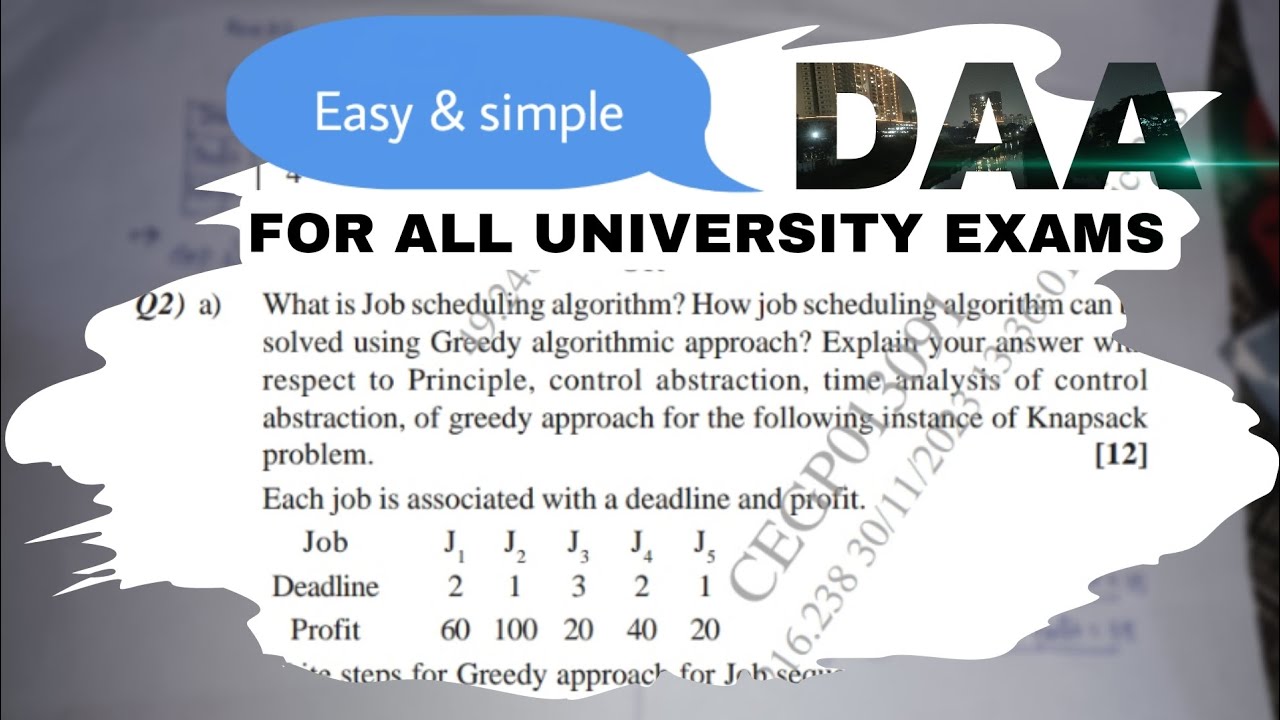 What is Job scheduling algorithm How job scheduling algorithm can be solved using Greedy algorithmic