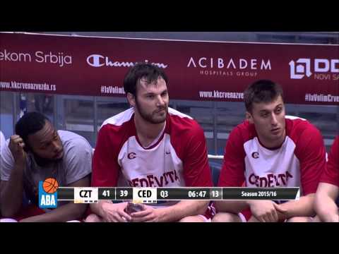 ABA Liga 2015/16 highlights: Crvena zvezda Telekom - Cedevita R18 (4.1.2016)