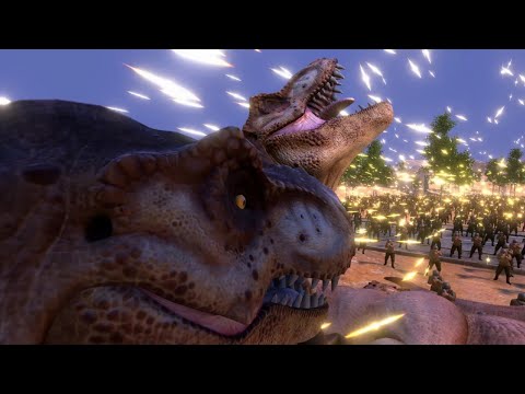 10,000 WW2 US Soldiers Vs 500 T-REX