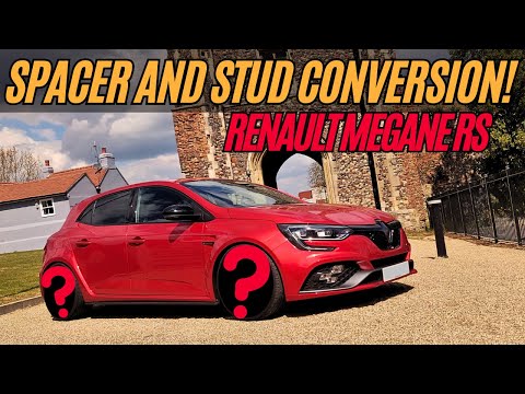 GET YOUR MEGANE SITTING RIGHT!! Spacer + stud conversion INSTALL - Renault Megane RS/Trophy