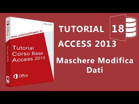 Access Corso Base: Agenda Telefonica - Maschera modifica dati - Tutorial 18