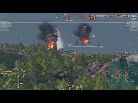Alaska T9 US Cruiser | Ranked 4 Kills, 139k Damage | World of Warships