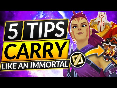 5 MOST BROKEN CARRY TIPS - This Got Me to 10K MMR in 7.32C and I'm MAD - Dota 2 Guide