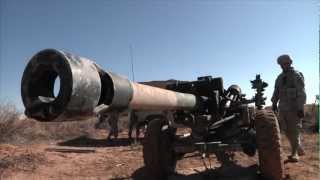 preview picture of video 'M119 105-mm Howitzer at Fort Bliss, Texas HD'