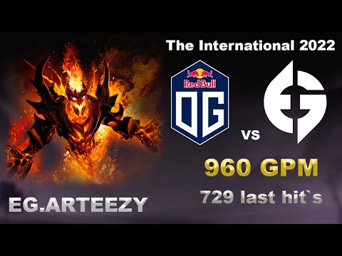 ARTEEZY Shadow Fiend WIN STREAK 7-0 - NEW META! OG vs EG The International 2022