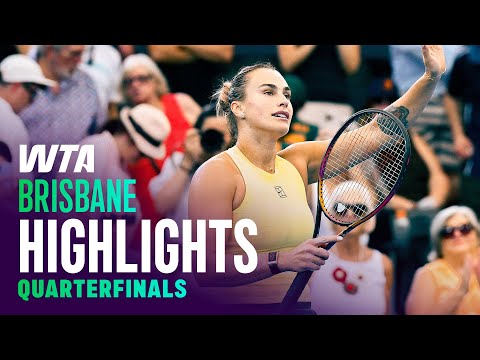 Brisbane Quarterfinals featuring Kostyuk, Sabalenka and more | WTA Match Highlights