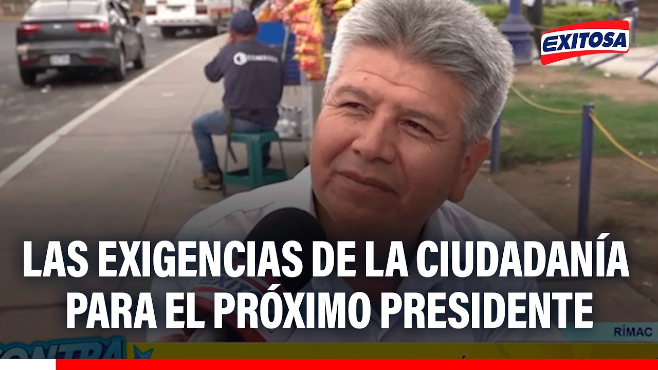 🔴🔵 Peruanos le exigen lucha contra la inseguridad, mejora en salud y educación al próximo presidente
