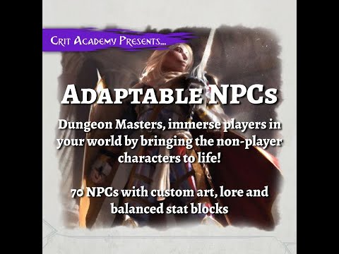 Create Memorable and Adaptable NPCs in Dungeons & Dragons