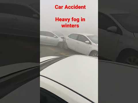 multiple Car accidents due to heavy fog #winter2022 #fog