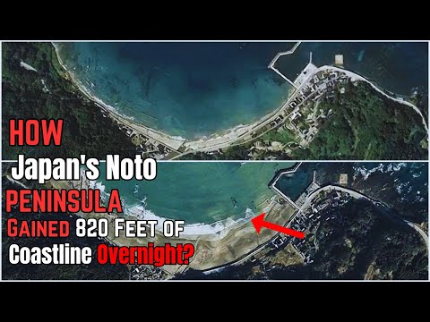 How Japan's Noto Peninsula Gained 820 Feet of Coastline Overnight