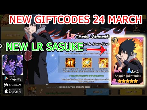 Konoha Guardian Burning New Giftcodes - New LR Sasuke | Ninja Storm Coalition War Gift Codes