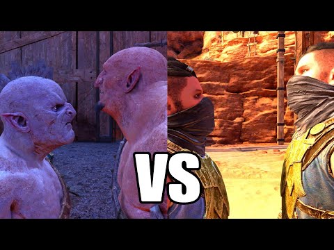 Orc Vs Mercenary Training! (With Subtitles) - Shadow Of War