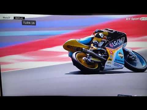 Livio Loi moto 3 crash 9/9/2017