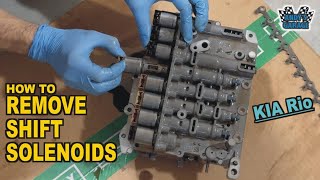 How To Remove Transmission Shift Solenoids - Kia Rio (Andy’s Garage: Episode - 537)