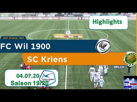 Highlights: FC Wil vs SC Kriens (04.07.2020)
