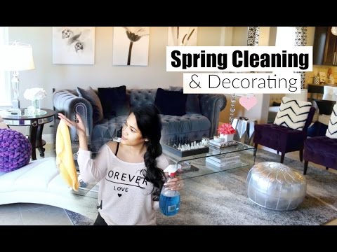 Decorate With Me! Spring Cleaning & Decorating - MissLizHeart Video