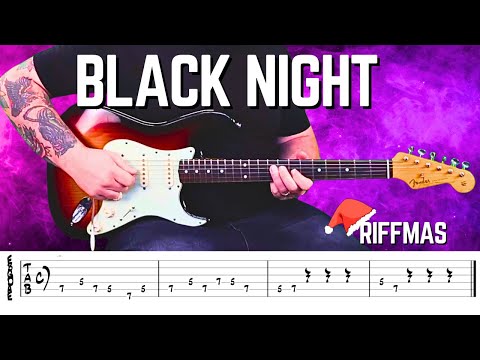 How to Play the Black Night Riff by Deep Purple | Deep Purple Guitar Tutorial