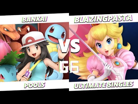 Glitch 6 SSBU - T2 | Bankai (Pokemon Trainer) VS BlazingPasta (Peach) Smash Ultimate Pools