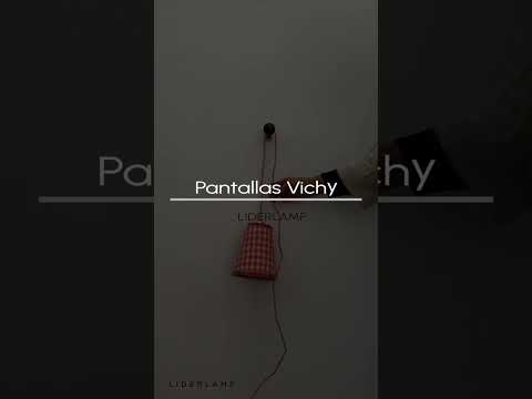 Pantalla Vichy colgar Roja Rosa