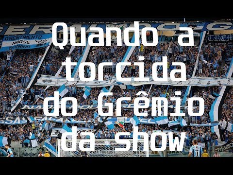 Quando a torcida do Grêmio da show!!