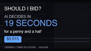 I Asked My AI If I Should Bid on a Government Contract. #AI #automation  #claude  #codex