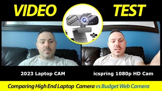 ICspring 1080P Wide Angle Camera Webcam Review & Video Test - Budget Webcam for Zoom, Workshops