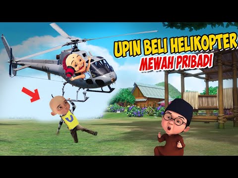 Upin ipin beli Helikopter Mewah , Ipin senang ! GTA Lucu