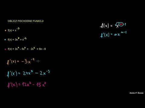 Pochodna - ćwiczenie 1