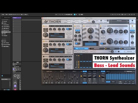 Dmitry Sches THORN Synthesizer Plugin (Sound Demo - Bass & Leads)