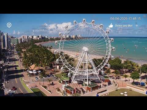 AO VIVO: A Vista Mais Bonita de Maceió! 🎡 Praia de Pajuçara 24h (Relaxing View)