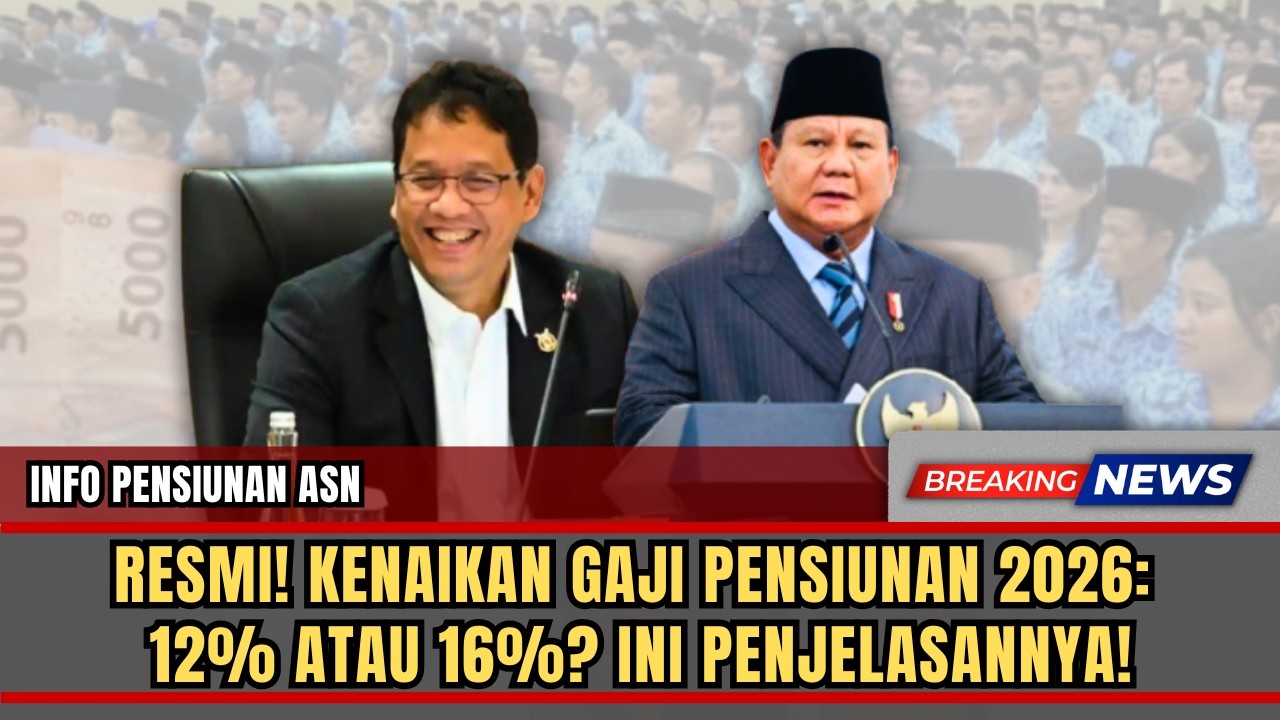 OFFICIAL! 2026 PENSION WAGE INCREASE: 12% or 16%? HERE'S THE EXPLANATION!