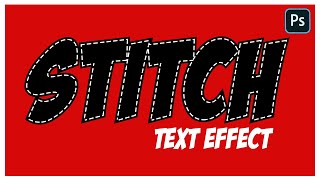 Stitched Text Effect in Photoshop