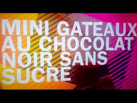MINI GATEAUX AU CHOCOLAT NOIR SANS SUCRE :D