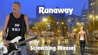 Runaway - Screeching Weasel, showing off the other new shirt